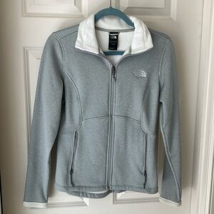 Grey North Face zip up